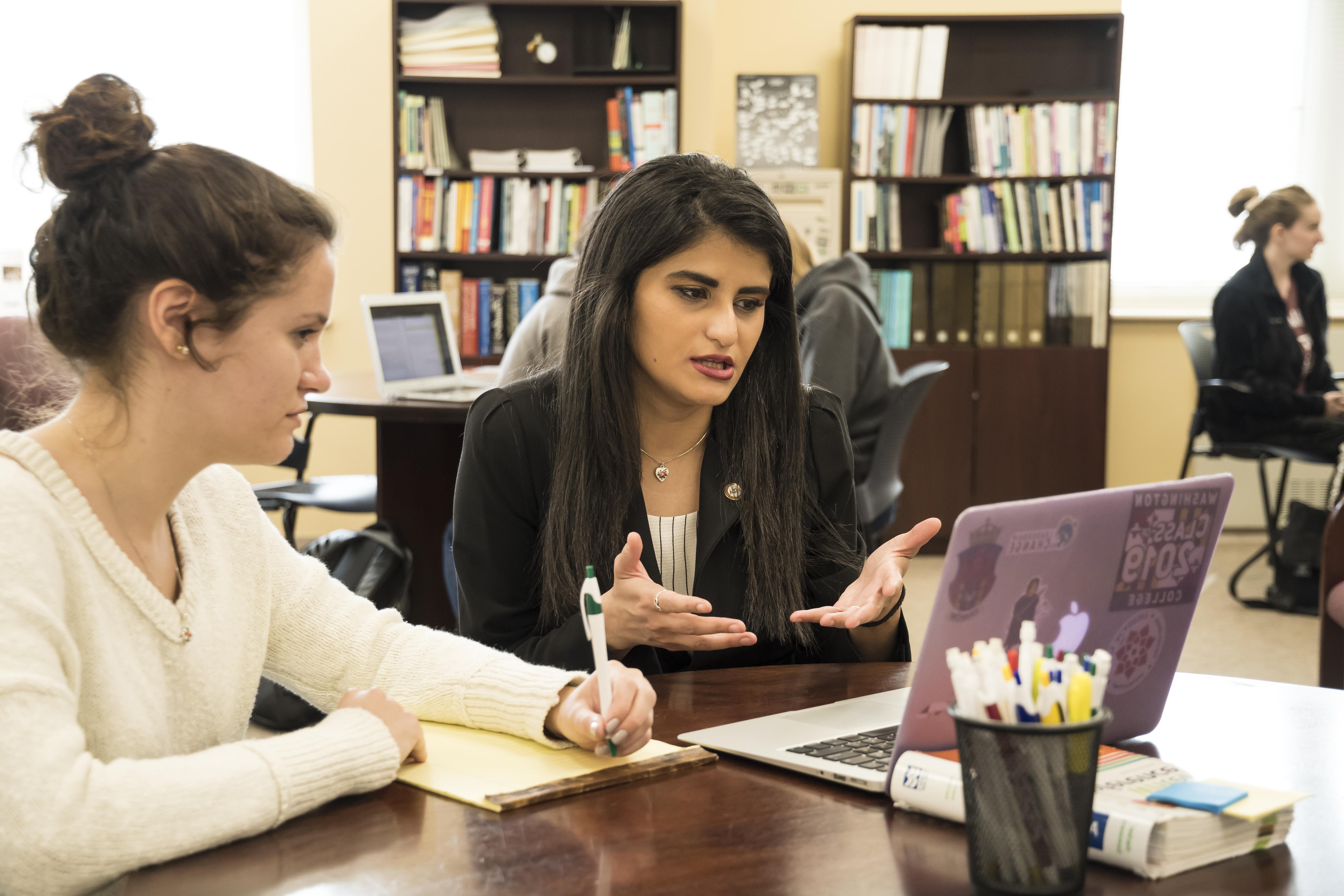 students at computer