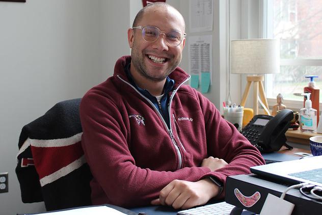 Antoine Jordan at his desk